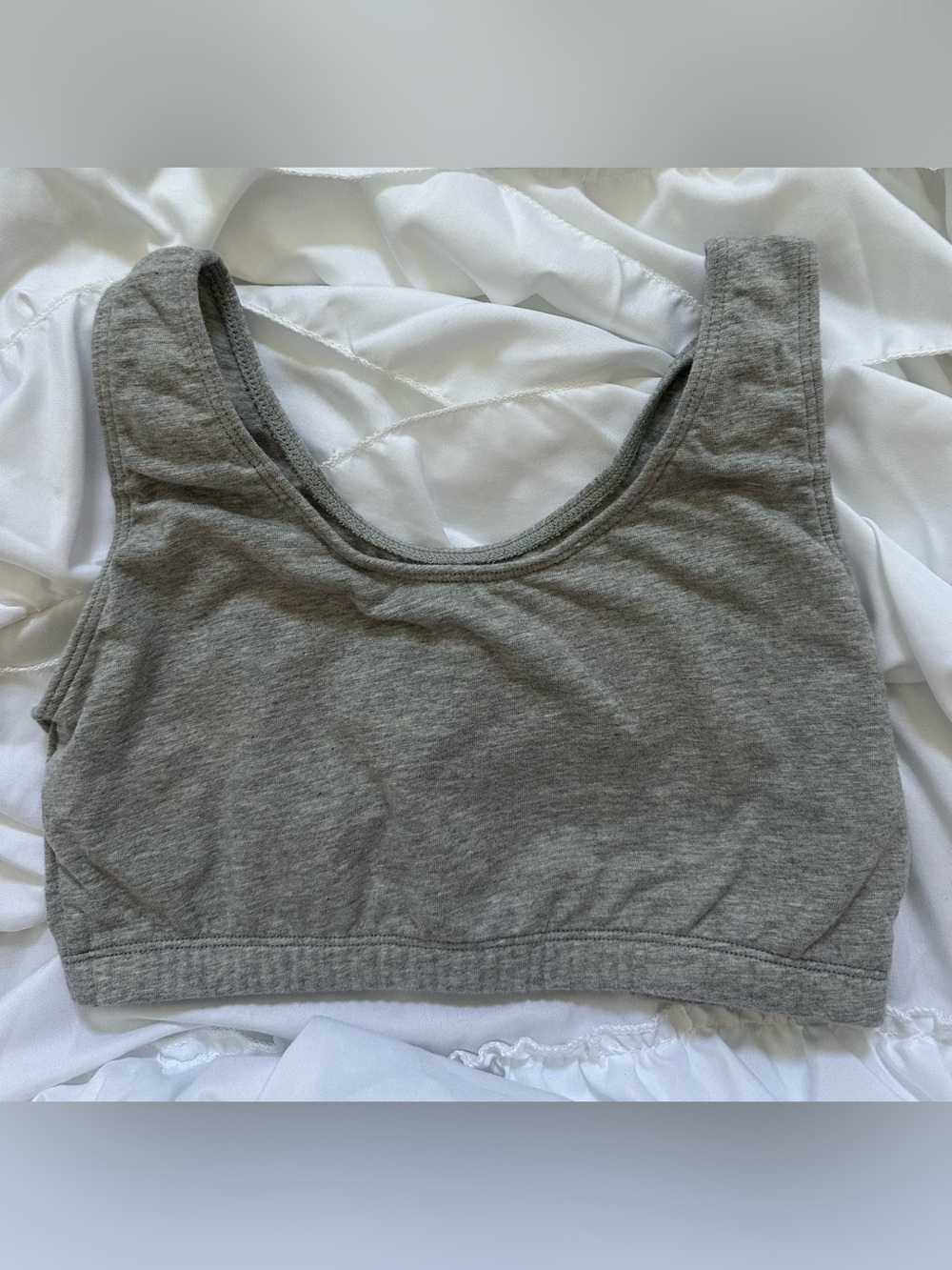 NWOT Fruit of the Loom Gray Sports Bra Size 34